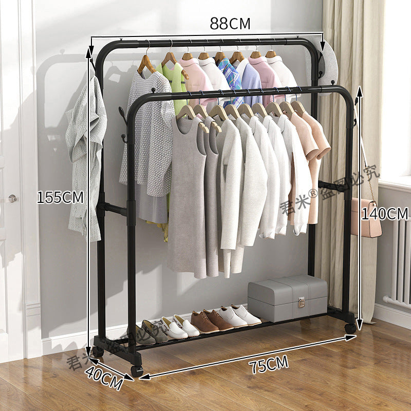 Clothes Rack Floor Standing Simple Clothes Drying Pole