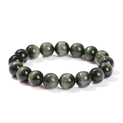 Natural opal actinolite bracelet