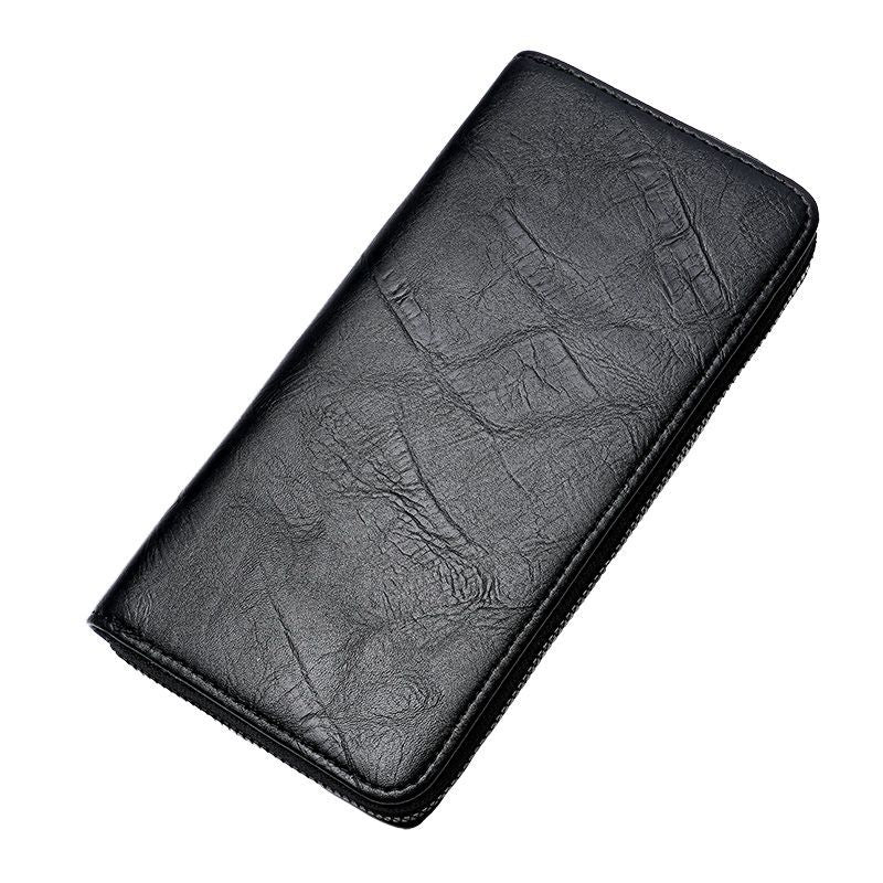 Men's long wallet zipper