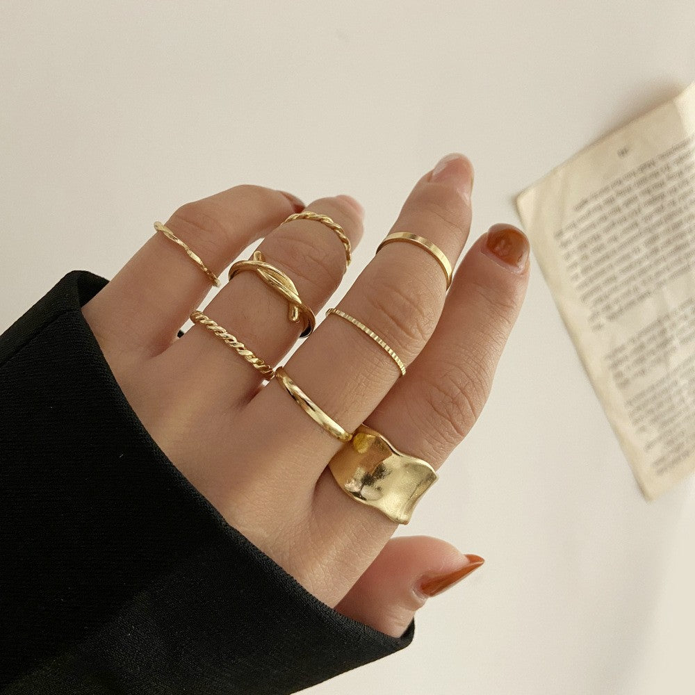 Alloy ring set 8 pieces