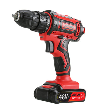 Flat Lithium Drill Cordless Tools Home Impact Drill