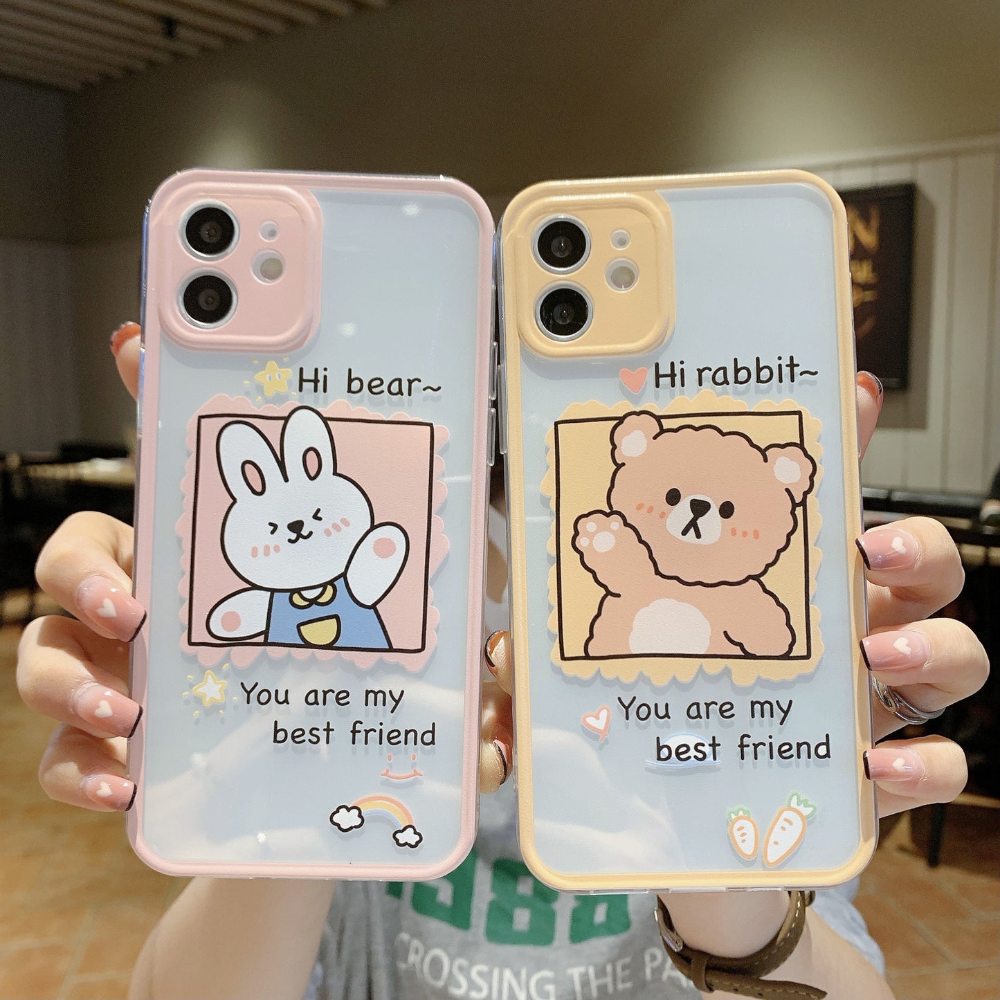 Huawei Honor 90 Pro Summer Ins Color Frame Cartoon Soft Clear P50