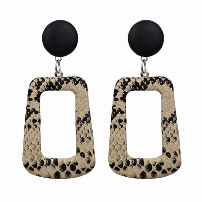 Personalized snake stud earrings