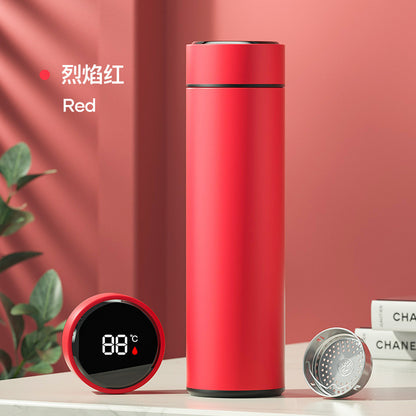 LED temperature display thermos cup