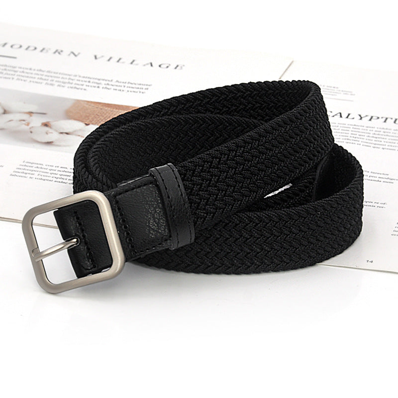 Unisex Braided Leather Belt