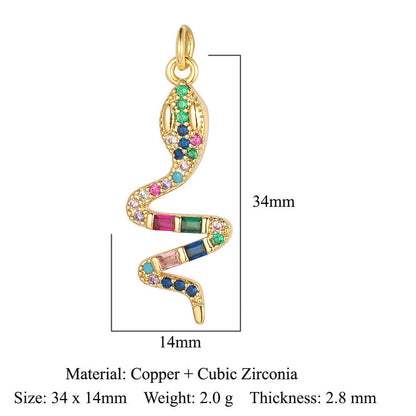 Copper zircon DIY jewelry accessories ins wind butterfly