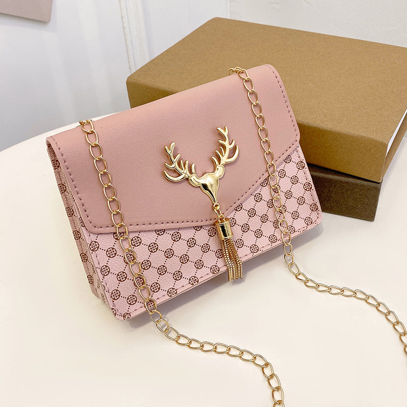 Korean version of fashion diamond chain bag