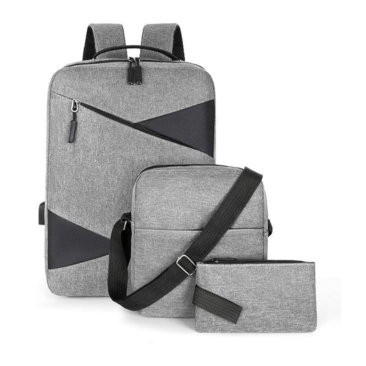 Men's travel three-piece backpack