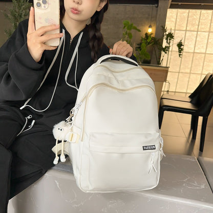 Double shoulder nylon new backpack couple