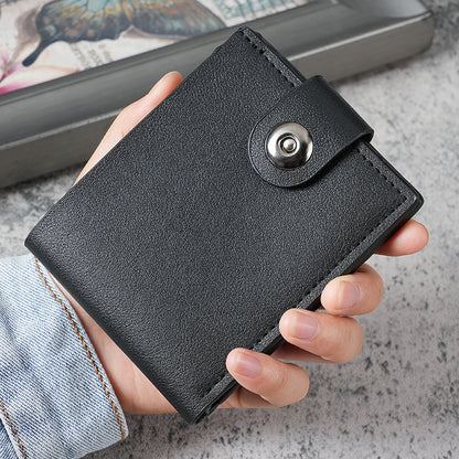 Men's Fashion Short Button Wallet