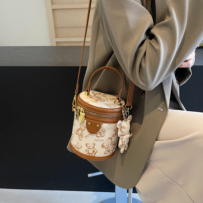 High-end fashion portable bucket bag