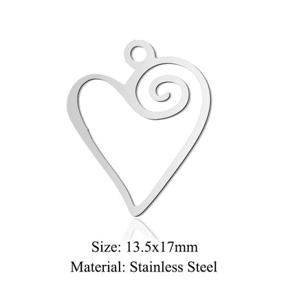 5 pcs/titanium-covered steel infinite symbol life tree love accessories