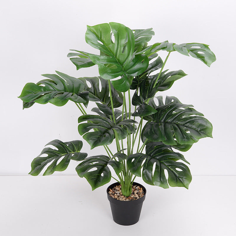 Nordic green potted artificial tree