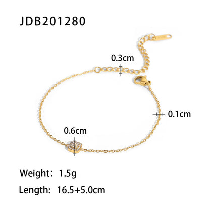 Pendant cubic zirconia bracelet women's jewelry