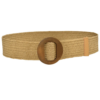 Women's canvas elastic belt