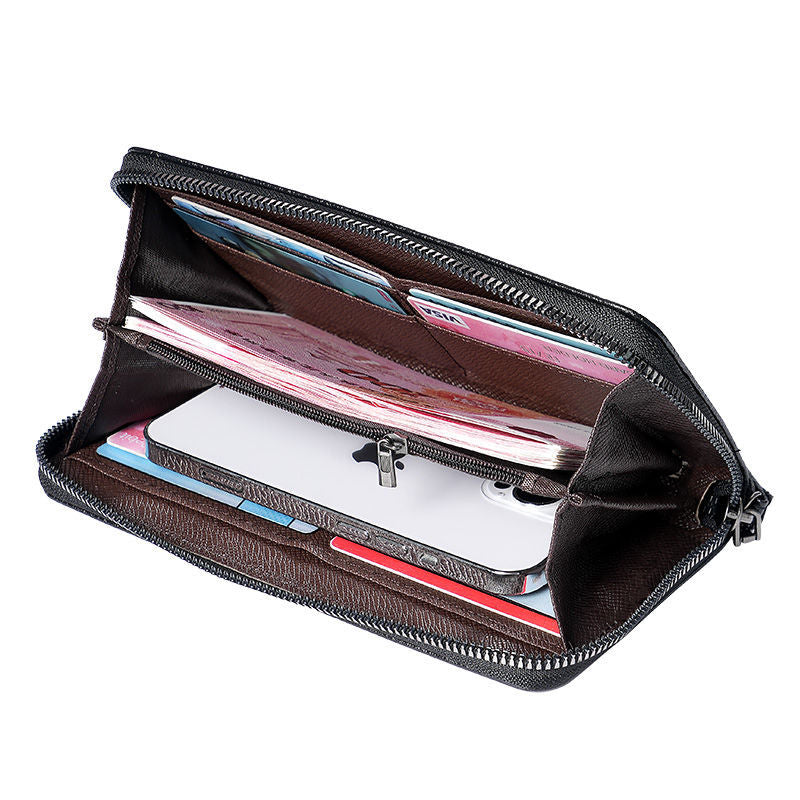 Multi-card men's long wallet