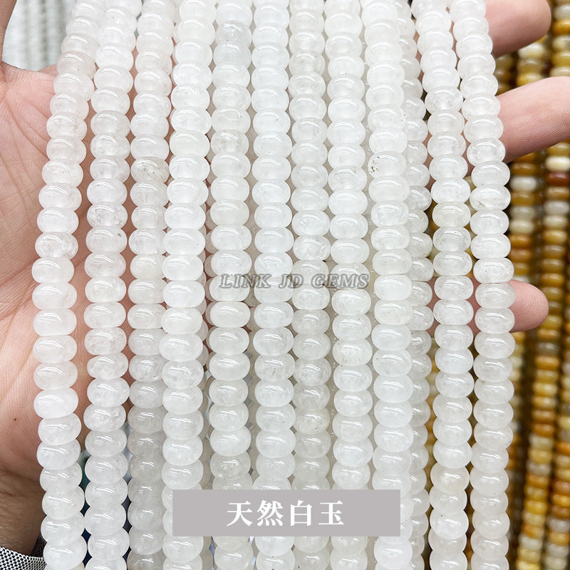 8 * 4Mm natural stone chalcedony abacus beads loose beads