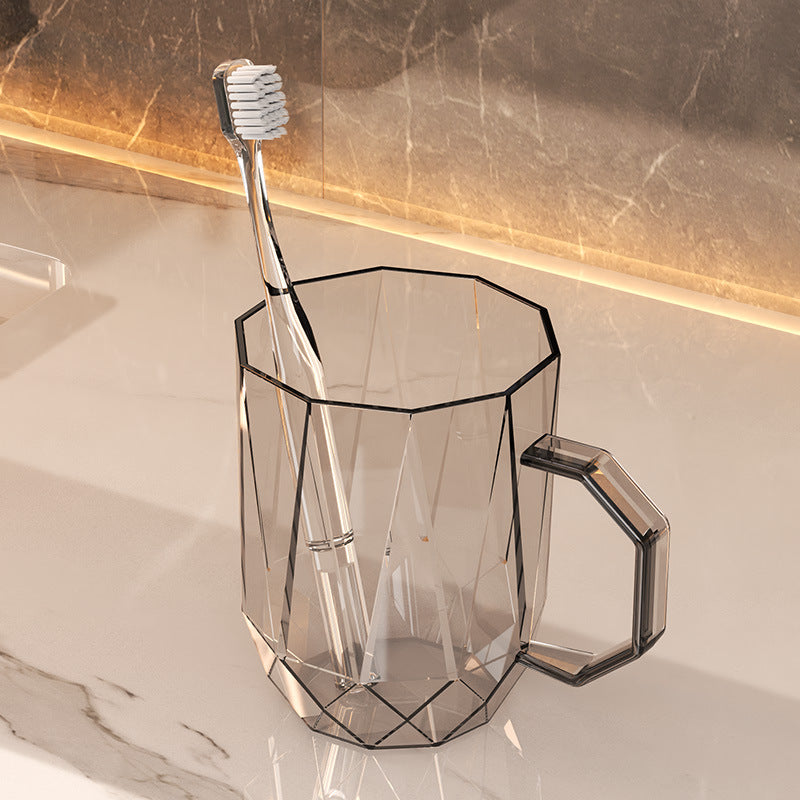 Geometric Mouthwash Cup with Handle