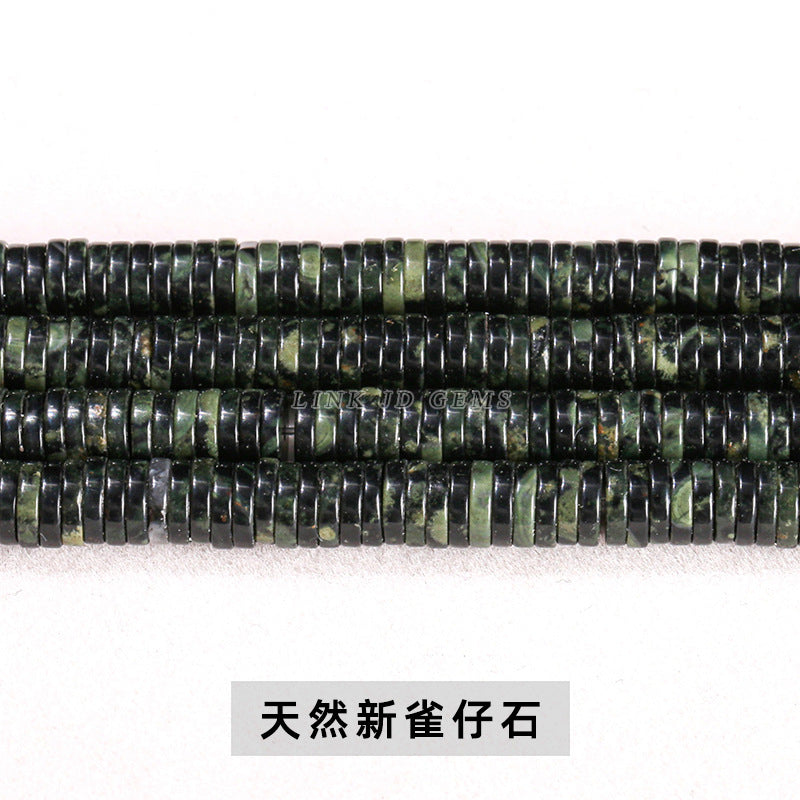 6 * 1Mm natural stone right-angle spacer loose beads