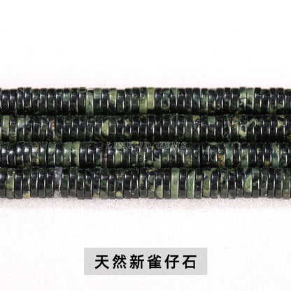 6 * 1Mm natural stone right-angle spacer loose beads