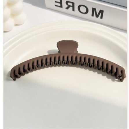 Premium coffee color matte grab clip female