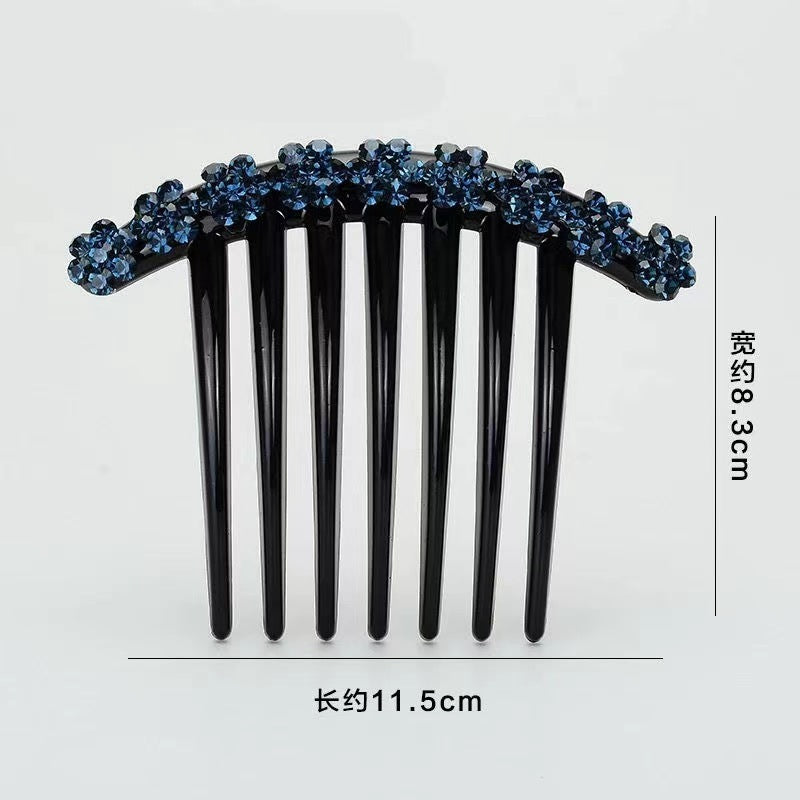 Rhinestone Flower Hair Comb Insert Comb Hair Accessories