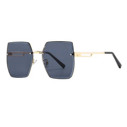 Frameless Cut-Edge Gradient Sunglasses