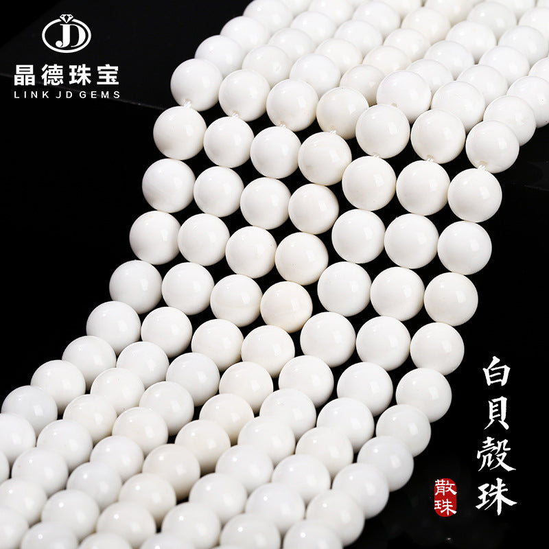 White shell beads loose beads