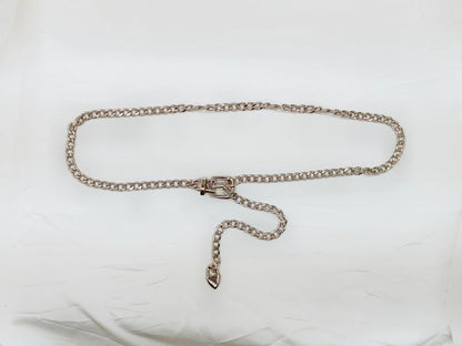 Punk style metal chain belt