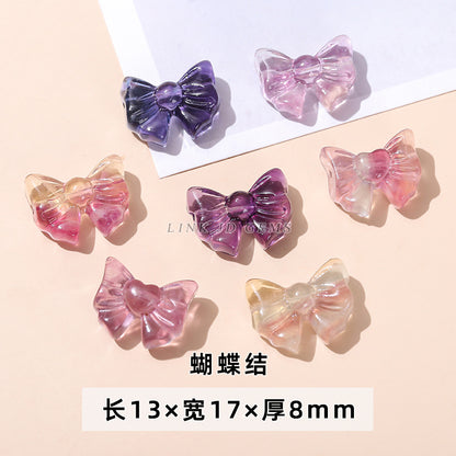 Natural color fluorite small carving