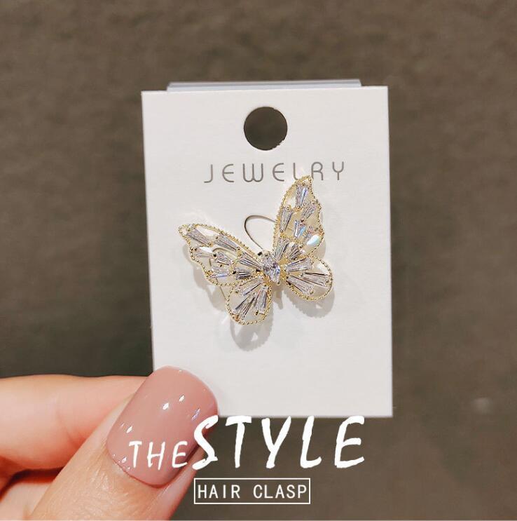 Smart Butterfly Hollow Zirconia Brooch