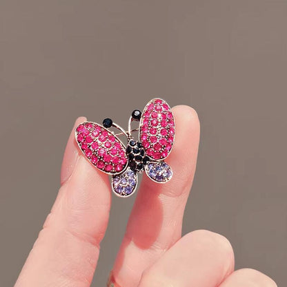 Rose Butterfly Brooch