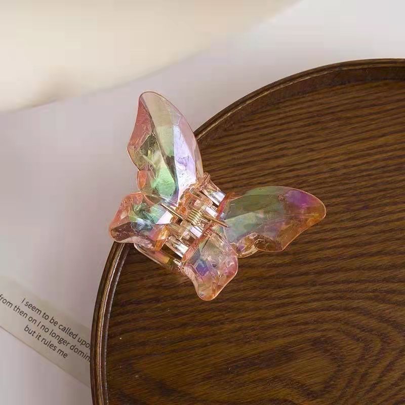 Mermaid color crystal claw clip