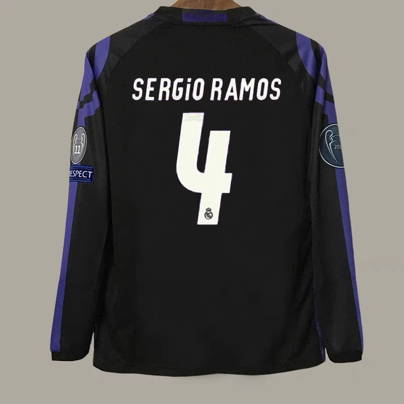 16-17 Real Madrid 2nd 7 Ronaldo Ramos Bale Modri? Retro Jersey