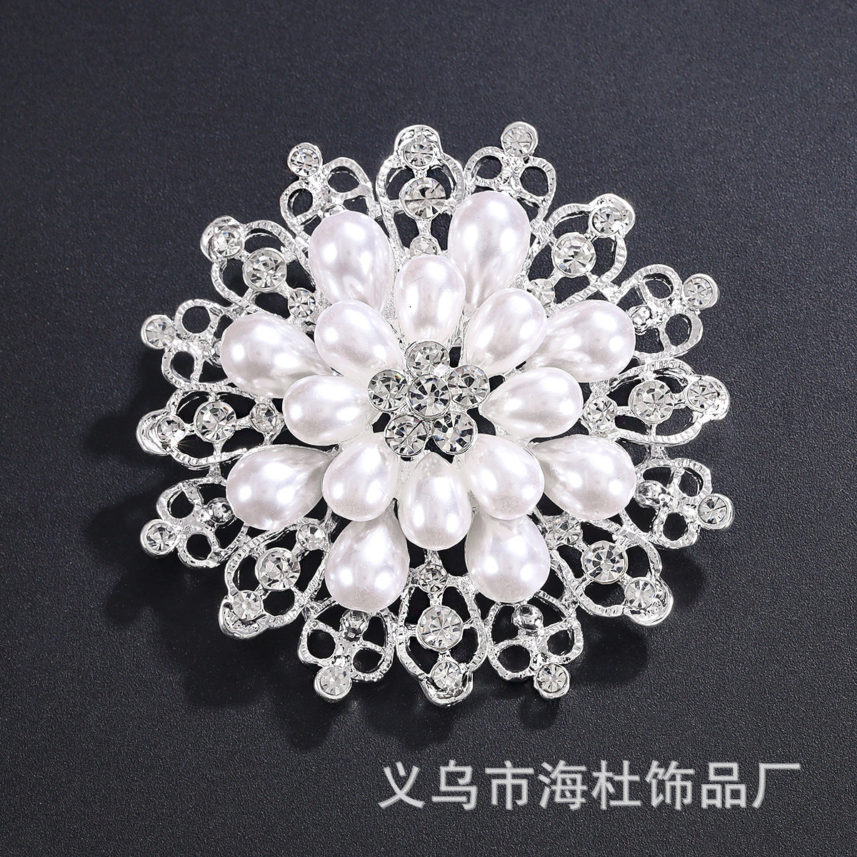 Alloy Rhinestone Brooch Pin