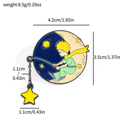 Cartoon Little Prince Metal Pin