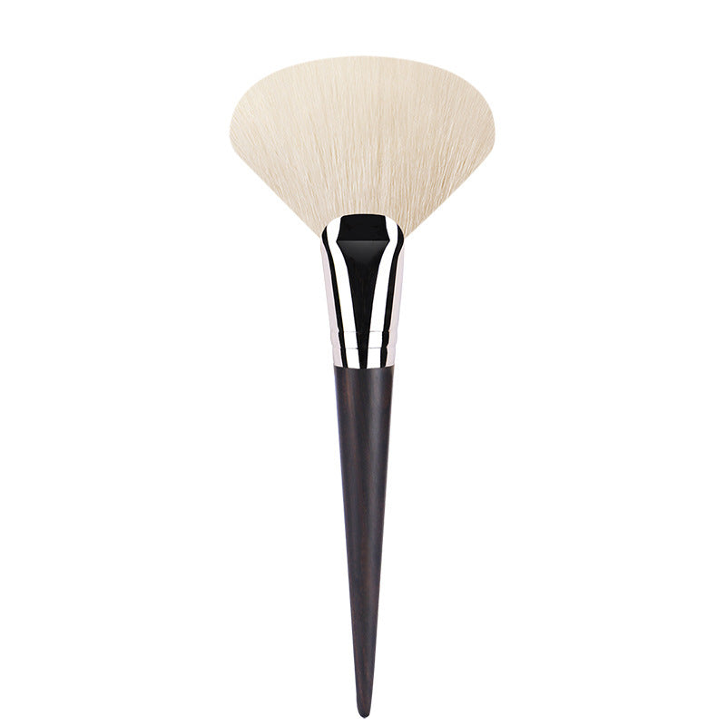 Ebony Wood G28 Fan-Shaped Powder Brush