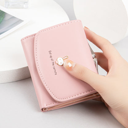 Cute rabbit wallet pu leather