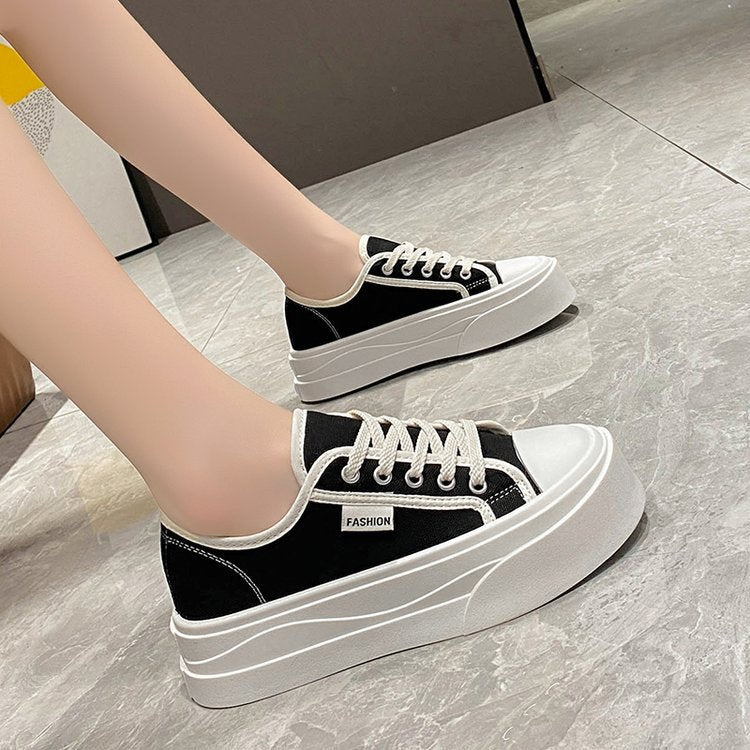 canvas shoes platform