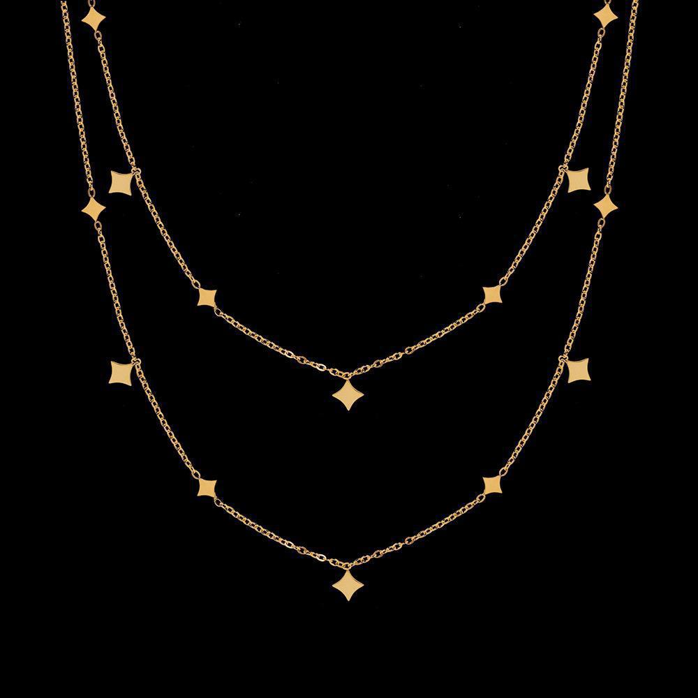 Star collarbone necklace