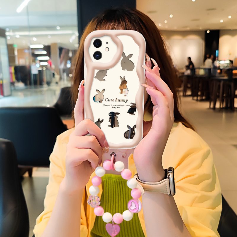 iPhone 12 Makeup Mirror Liquid Silicone Tulip Case