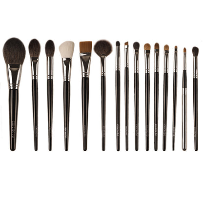 Qingyun 15-Piece Animal Hair Makeup Brush Set