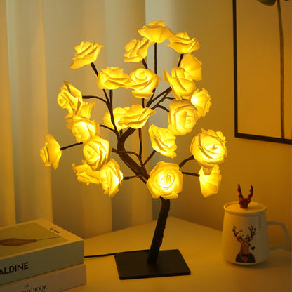 USB switch LED simulation rose tree lamp decoration night light