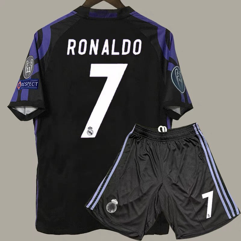 16-17 Real Madrid 2nd 7 Ronaldo Ramos Bale Modri? Retro Jersey