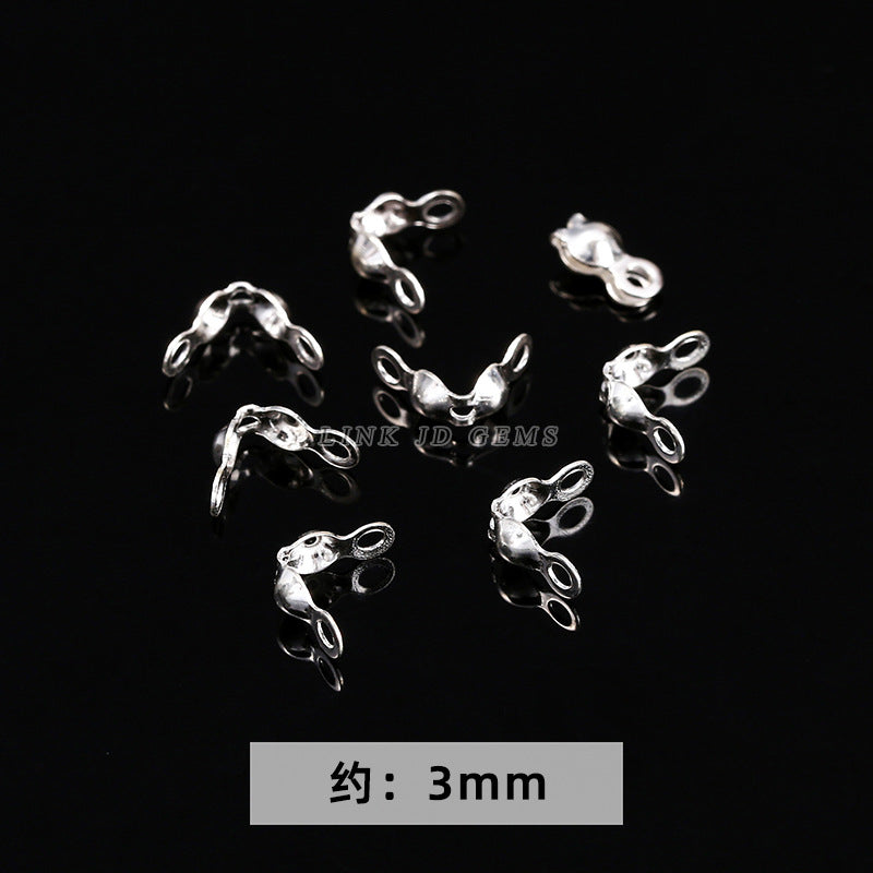 S925 silver bead spacer accessories flower tray snowflake spacer