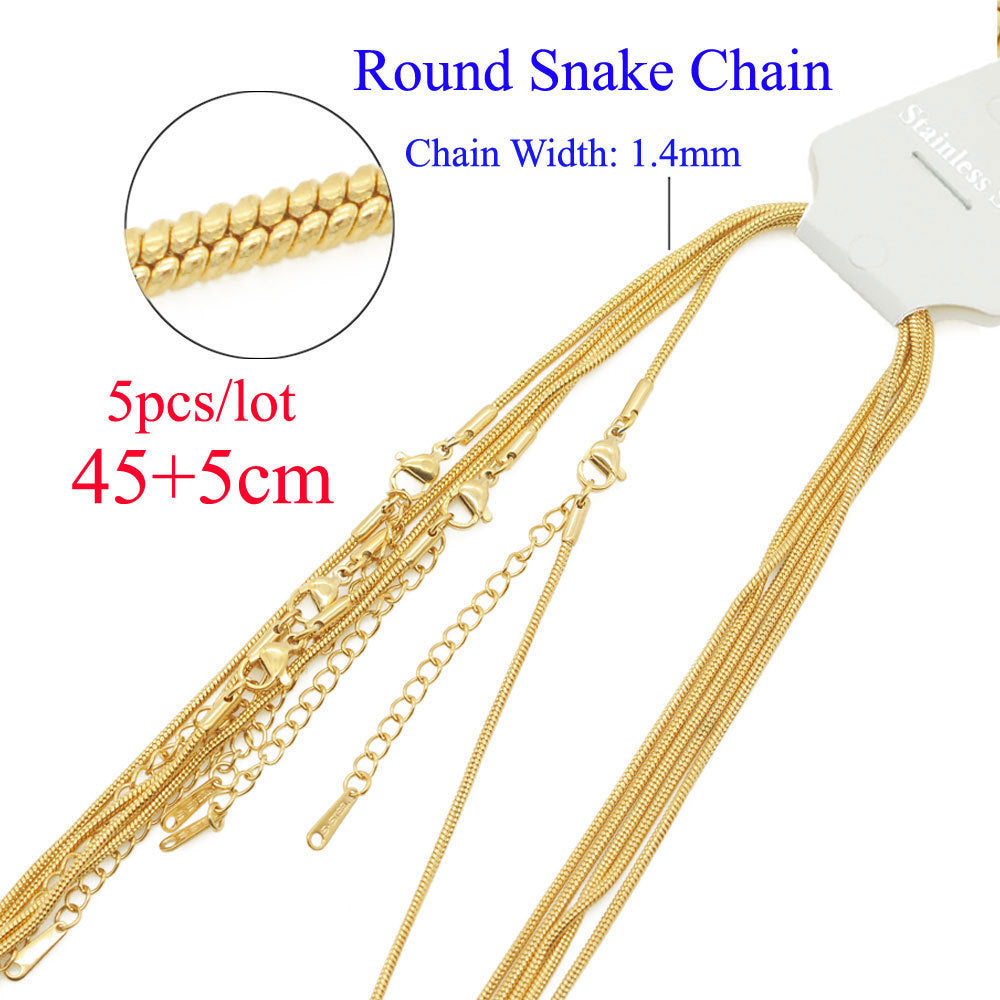 5 pcs/pack cross chain stainless steel DIY