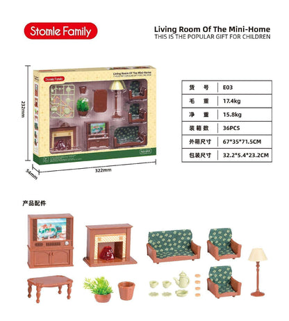 Forest Family Dollhouse Toy Villa