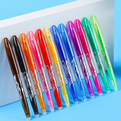 12 Color Erasable Pen Color Box Gel Pen