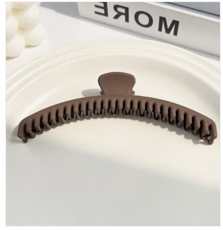 Premium coffee color matte grab clip female