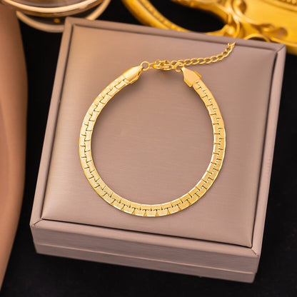 Bracelet Gold Thick Chain